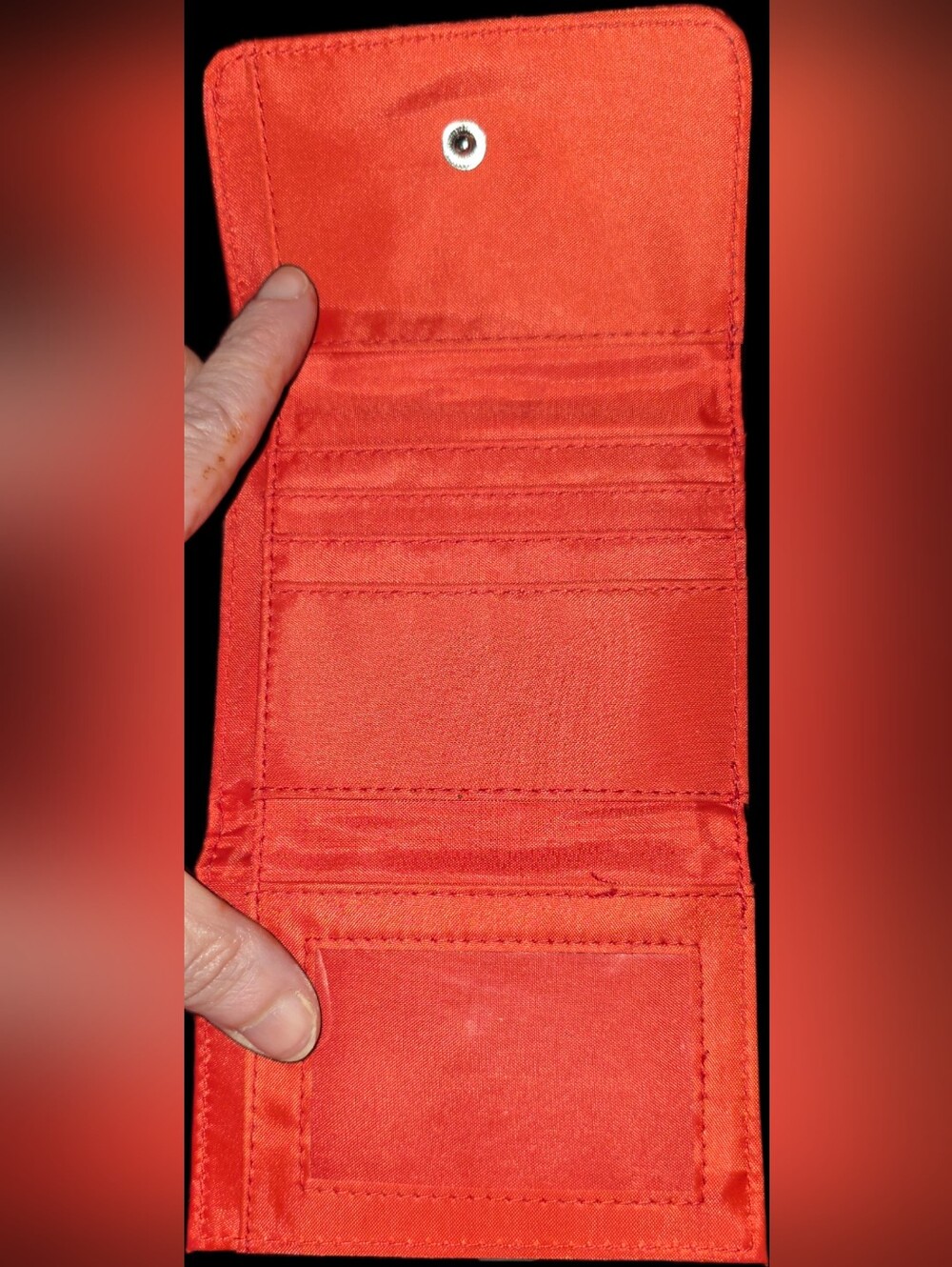 Red Compact Fold Wallet - Picture 3 of 4